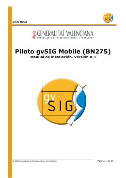 Piloto gvSIG Mobile (BN275)