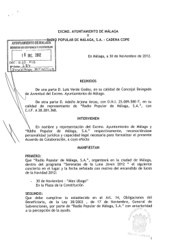 Radio Popular de Málaga - "Serenatas de la Luna Joven 2012"