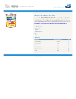 LECHE CONDENSADA NESTLÉ®