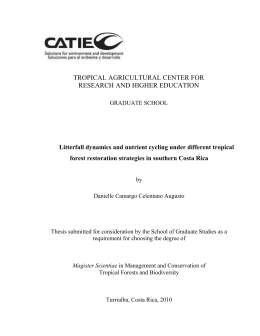 tropical agricultural center for research and higher education