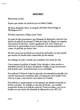Muy buenas noches.
