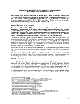 Preservativo masculino: actualización bibliográfica.