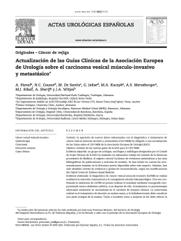 actas urológicas españolas - European Association of Urology