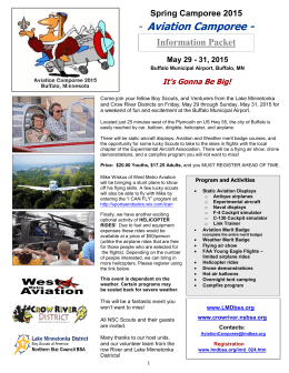 Aviation Camporee - Lake Minnetonka District