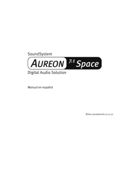 SoundSystem Aureon 7.1 Space \(Español\)