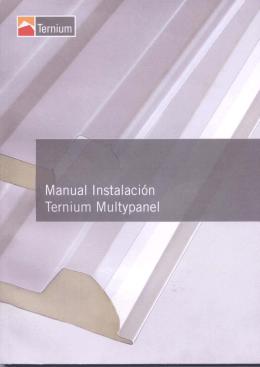 Manual de instalación Ternium/Multypanel