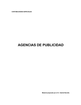 CONTABILIDAD DE AGENCIAS DE PUBLICIDAD