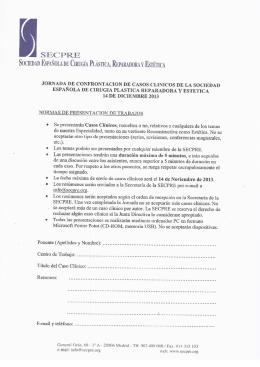 secpre sociedad española de cirugía plástica, reparaduray estética