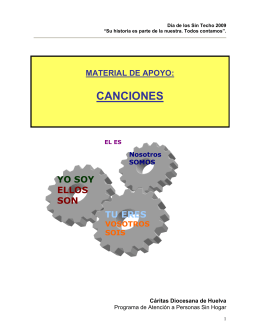 CANCIONES - Cáritas Diocesana de Zaragoza