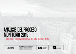 ANÁLISIS DEL PROCESO MONITORIO 2015