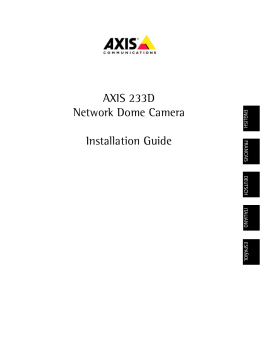 AXIS 233D Installation Guide