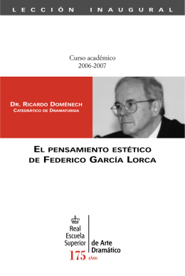 El pensamiento estético de Federico García Lorca