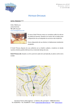 Información hoteles oficiales de Ourense