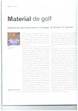 Material de golf - GOLFinteligente