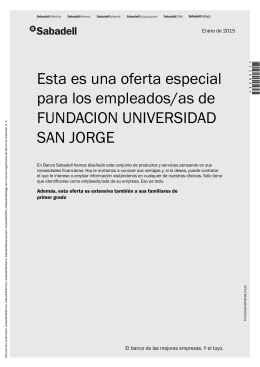 Esta es una oferta especial para los empleados/as de