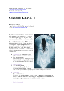 Calendario Lunar 2013