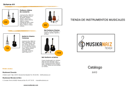 Catalogo 2015 Tienda Musikanaiz