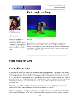lf311, Graphics: Photo magic con Gimp