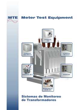 Sistemas de Monitoreo de Transformadores - MTE