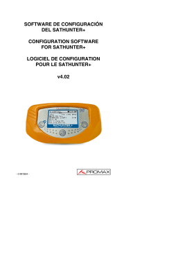 Software de configuración / Config software / Logiciel de