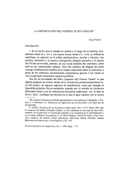 la importación del fonema /x - Sociedad Española de Lingüística