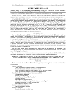 NOM-014-SSA2-1994 - Secretaría de Salud