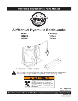 Air/Manual Hydraulic Bottle Jacks