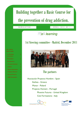 Building together a Basic Course for the prevention of drug addiction.