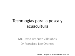 Tecnologías para la Pesca y Acuacultura UP