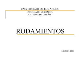 Rodamientos - Universidad de Los Andes