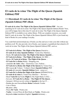 El vuelo de la reina/ The Flight of the Queen (Spanish Edition) pdf