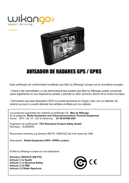 AVISADOR DE RADARES GPS / GPRS