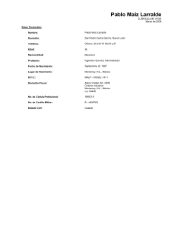 Consultor Seleccionado - siscop - Instituto Nacional de Ecología