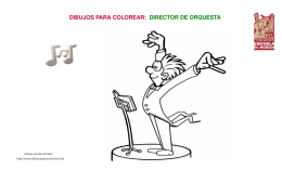 DIBUJOS PARA COLOREAR: DIRECTOR DE ORQUESTA