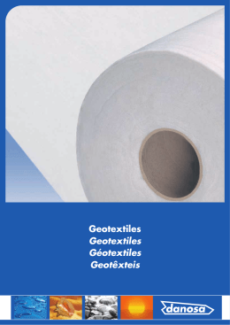 Geotextiles Geotextiles Géotextiles Geotêxteis