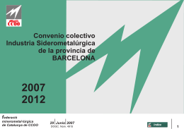 Convenio del metal 2007-2012