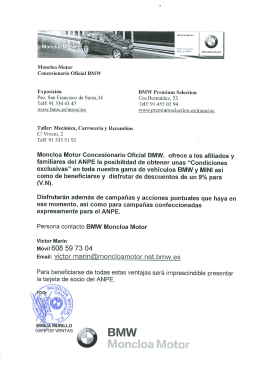 Moncloa Motor Concesionario Oficial BMW - anpe