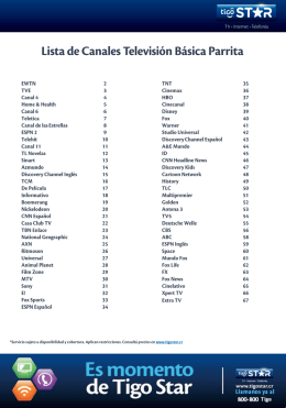 Mirá la lista de canales