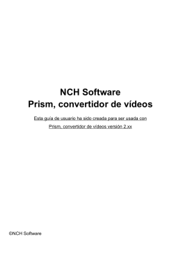 NCH Software Prism, convertidor de vídeos