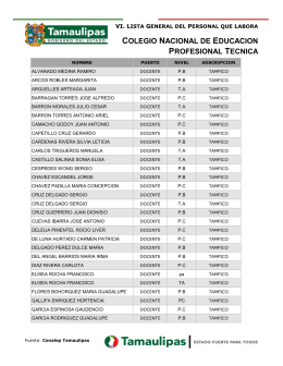 COLEGIO NACIONAL DE EDUCACION PROFESIONAL TECNICA