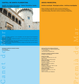 Castell de Santa Florentina (Canet de Mar) i Arxiu Municipal
