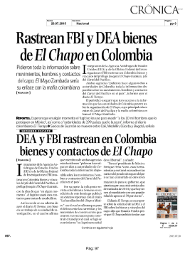 Rastrean FBI y DEA bienes de El Chapo en Colombia
