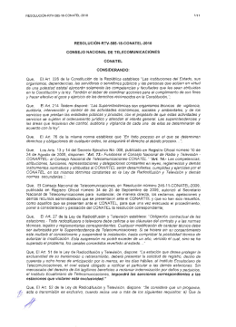 resolucion-rtv-585-18-conatel-201o consejo nacional de