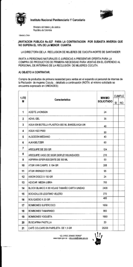 Instituto Nacionai Penitenciario Y Carcelario