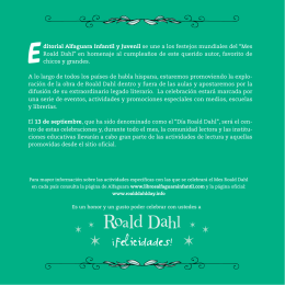 “Mes Roald Dahl” en homenaje al cumpleaños de es