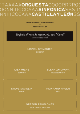 Sinfonía nº 9 en Re menor, op. 125 “Coral”