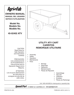 45-02402 ATV Owner`s Manual