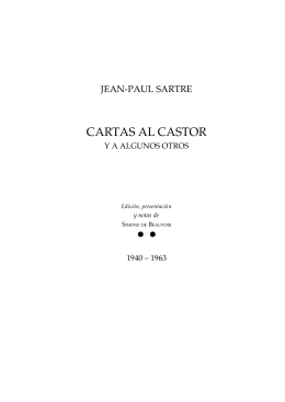 Sartre Jean Paul-Cartas al Castor y a algunos otros