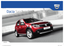 Dacia Sandero Stepway MUSIC - Inicio