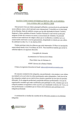 bases concurso internacional de alfareria talavera